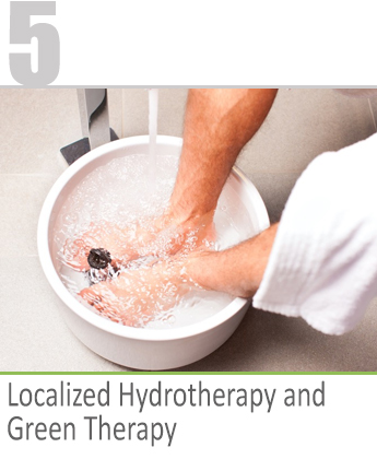 localized hydrotherapy and green therapy