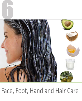 face, foot, hand and hair care